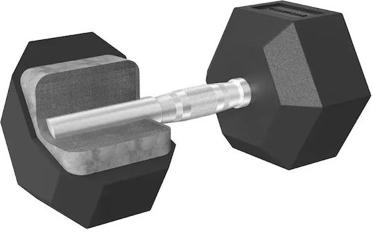 Tunturi Haltere Hexagonale Din Cauciuc 1 x 12.5kg