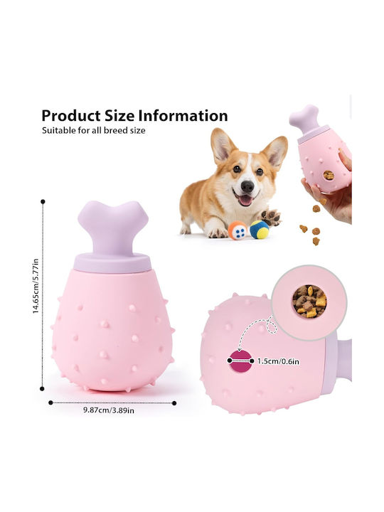 Fabric Dog Bone Toy Small Pink 1 Piece