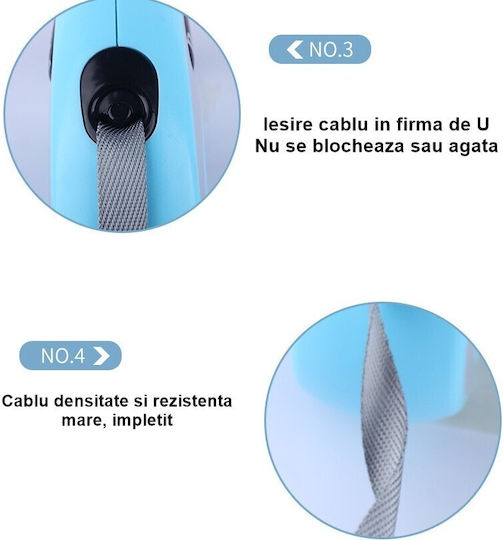 Alista Home Lesu Pliabil Pentru Câine Curea Verde 3m Până La 20kg