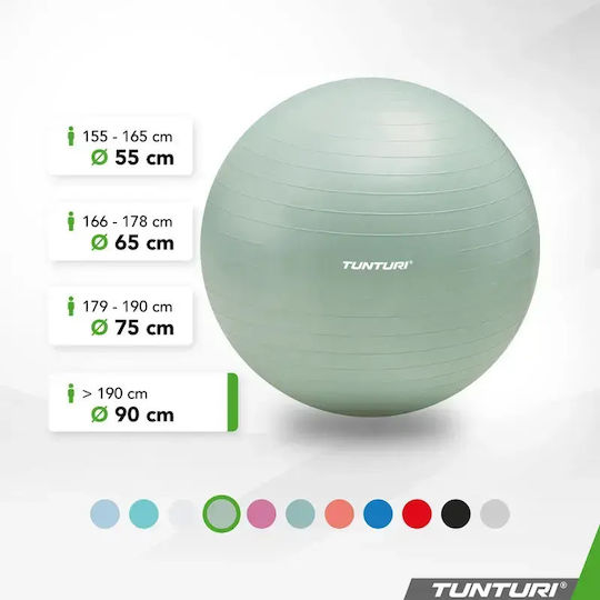 Tunturi Pilates Exercise Ball in Green Color