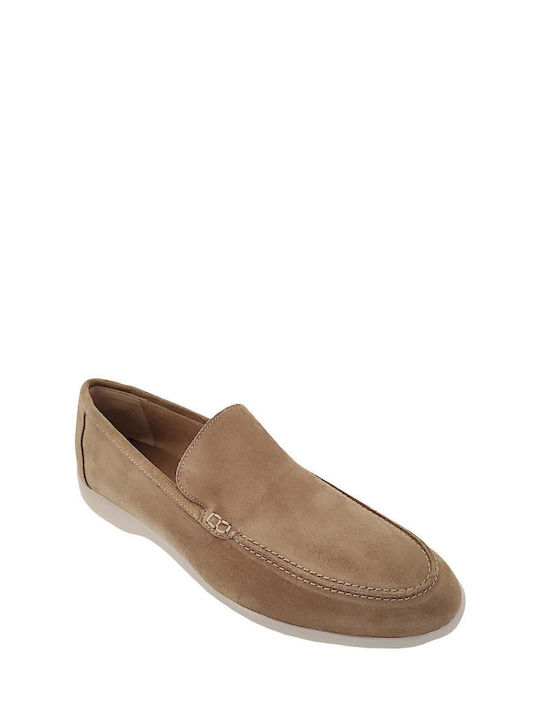 Suede Ανδρικά Loafers σε Μπεζ Χρώμα