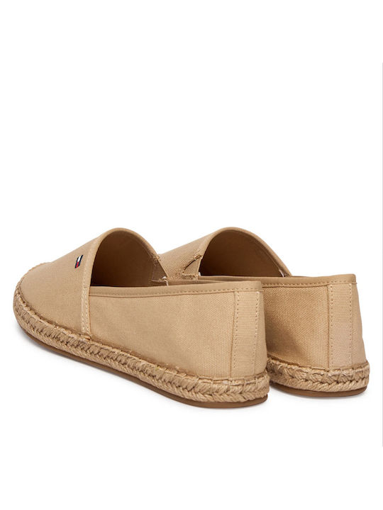 Fabric Women's Espadrilles in Beige Colour