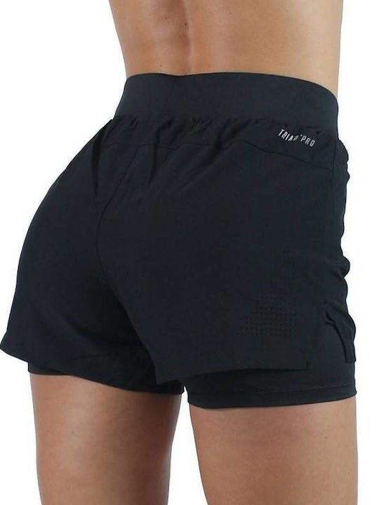 Pantaloni Scurți Sport pentru Femei Negri