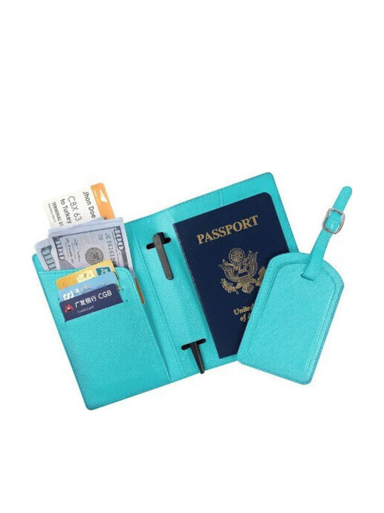 Portofel Pentru Pașaport și Carduri Alista Home 23x16 Cm 70g Piele Pu Suport Pix Suport Etichetă Accesoriu Unisex Multifuncțional Albastru
