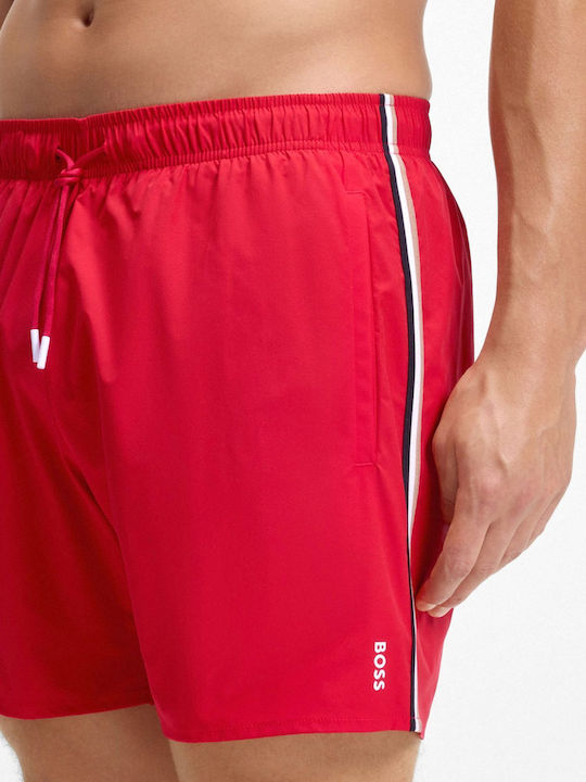 Iconic Men's Swimwear Shorts Red Striped