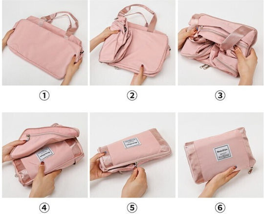 Alista Home Săc Voiaj Tip Rucsac Roz Textil 42x10x28cm