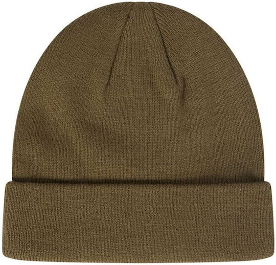 Beanie Unisex Σκούφος Πλεκτός σε Χακί χρώμα