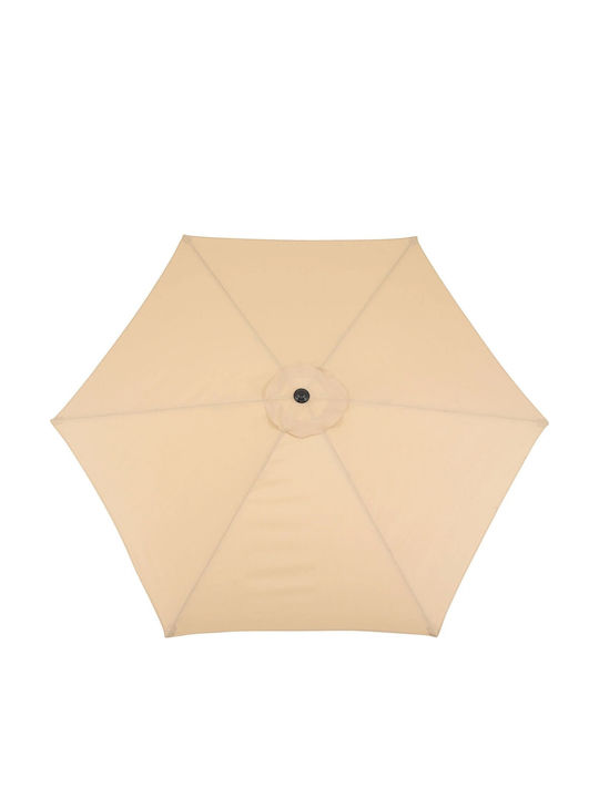 Umbrelă Rotundă Din Aluminiu Ecru Φ2.7m