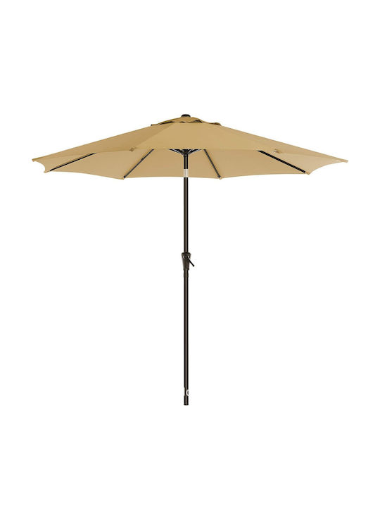 Umbrelă Rotundă Din Aluminiu Ecru Φ2.7m