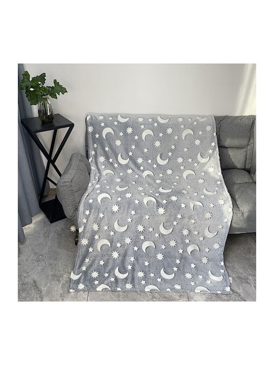 Alista Home Одеяло Флийс Едно 150x200см Сиво