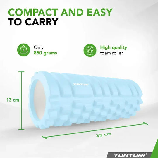 Tunturi Grid Round Roller Light Blue 33cm