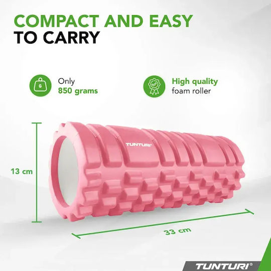 Tunturi Grid Round Roller Pink 33cm