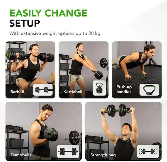 Tunturi Kettlebell Barbell Set 20 Kg