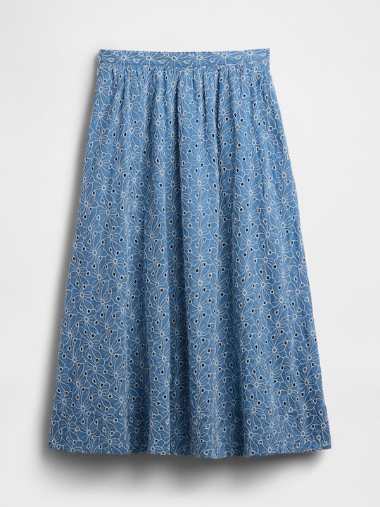 Fustă Maxi Cu Talie Înaltă Soft Cornflower Albastru