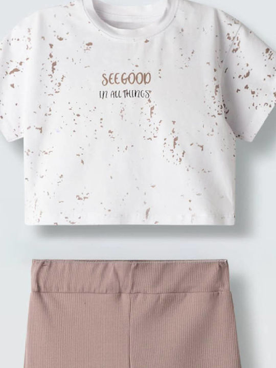 Kinder-Set mit Hose Sommer 2Stück White