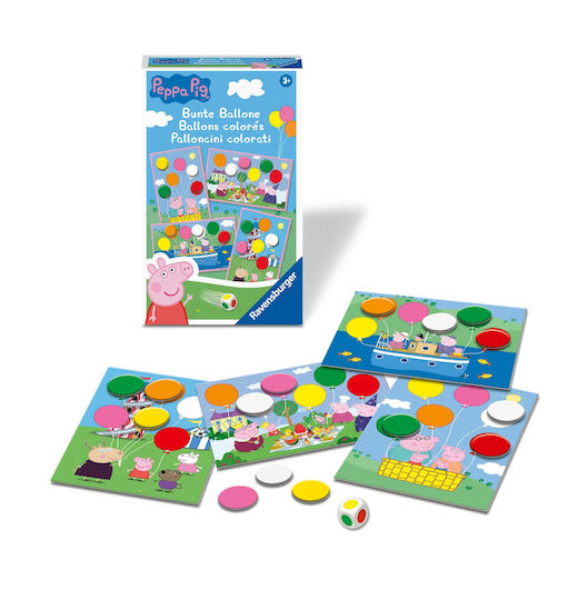 Ravensburger Travel Game 20853 Peppa Pig Colorful Balloons Fun Color Dice Game Children From 3 Years