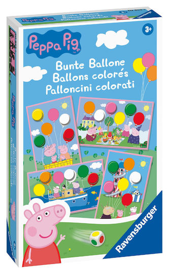 Ravensburger Travel Game 20853 Peppa Pig Colorful Balloons Fun Color Dice Game Children From 3 Years