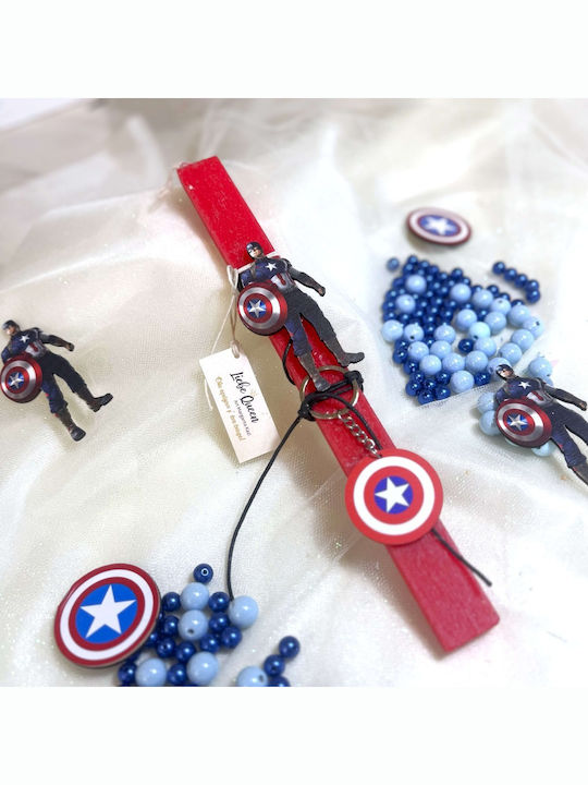 LiebeQueen Osterkerzen Rote Beduftete Captain America LiebeQueen Osterkerzen Rote Beduftete Captain America