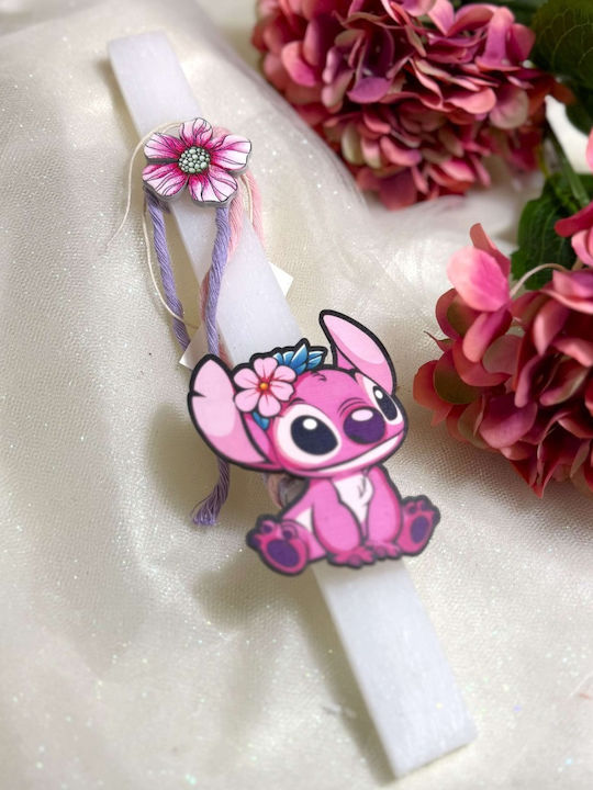 Λαμπάδα Αρωματική Stitch Ροζ