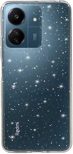 Silver Star Back Cover Σιλικόνης Ασημί (Xiaomi Redmi 13C)