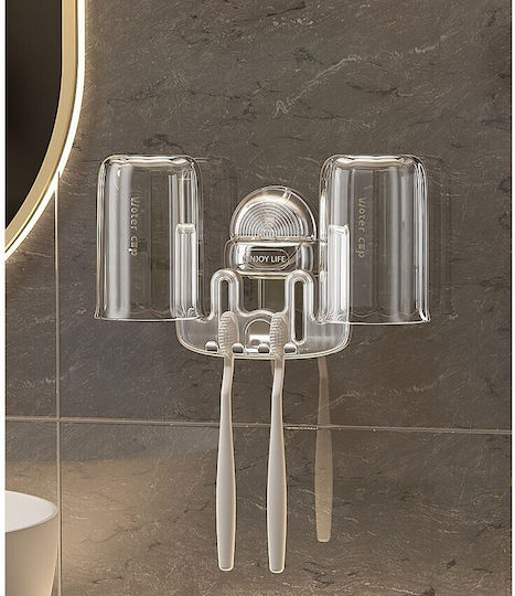 Alista Home Ποτηροθήκη Πλαστική με Βεντούζα Διάφανη 4775277348259