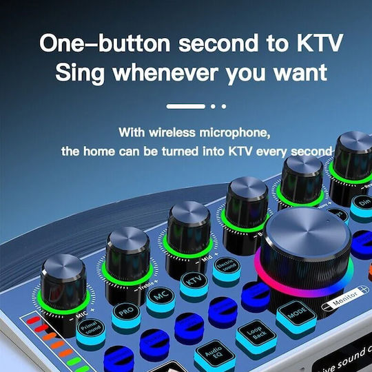 Ενισχυτής Karaoke με Ασύρματα Μικρόφωνα 112478 Λευκός