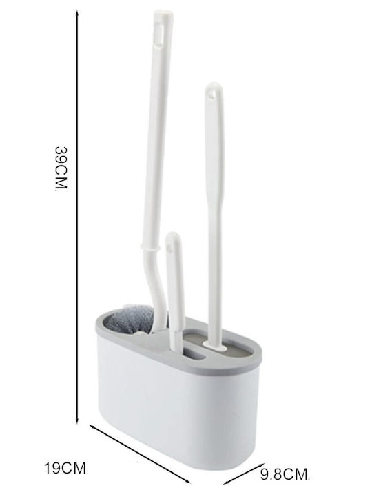 Alista Home Perie de Toaletă din Plastic Gri