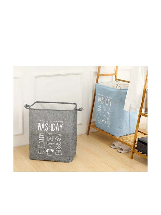 Alista Home Coș De Rufe Tesătură Pliabil 72lt 30x40x60cm Gri