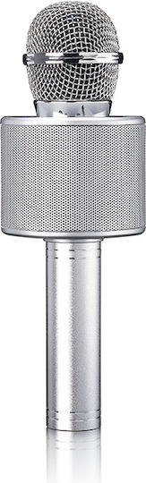 Lenco Μικρόφωνο Karaoke Ασύρματο BMC-040SI Ασημί