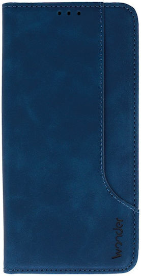 Wonder Back Cover Piele artificială / Silicon Albastru marin (Samsung Galaxy M34 5G)