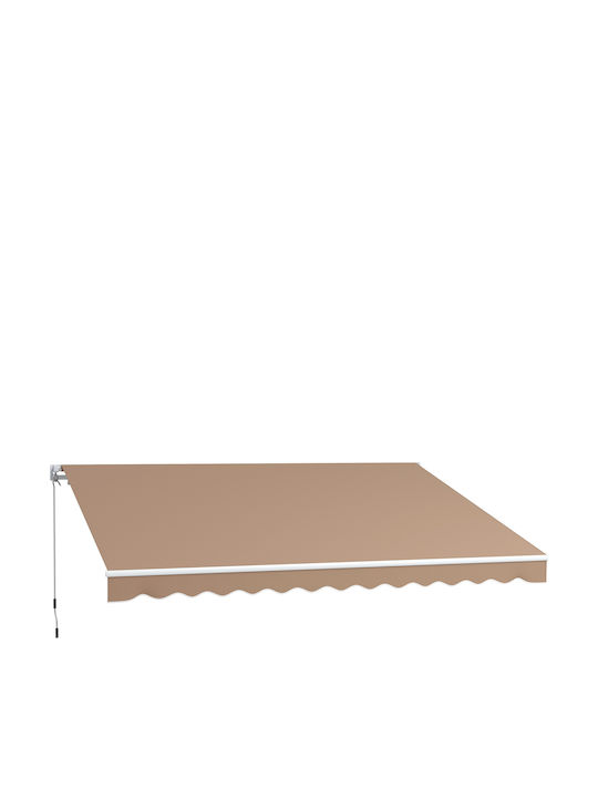 Outsunny Terrace Tent Brown 3.5x2.5m