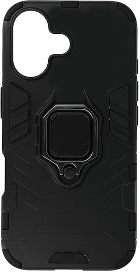 Ring Back Cover Silicone / Plastic Black (iPhone 16 Plus)