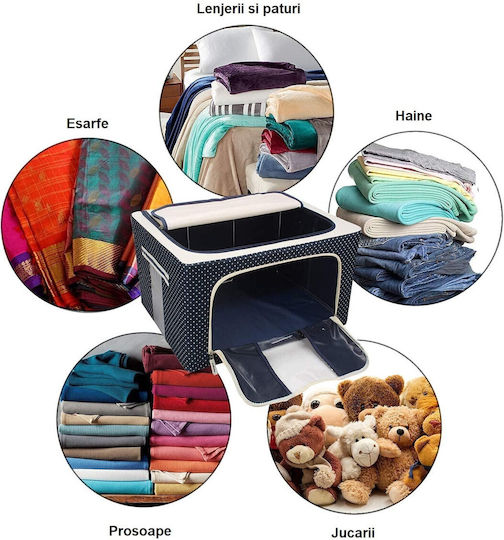 Alista Home Casetă Textilă de Depozitare pentru Pătură/Duvet / Haine Albastră 60x42x40cm