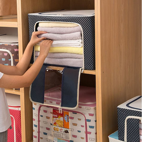 Alista Home Casetă Textilă de Depozitare pentru Pătură/Duvet / Haine Albastră 60x42x40cm
