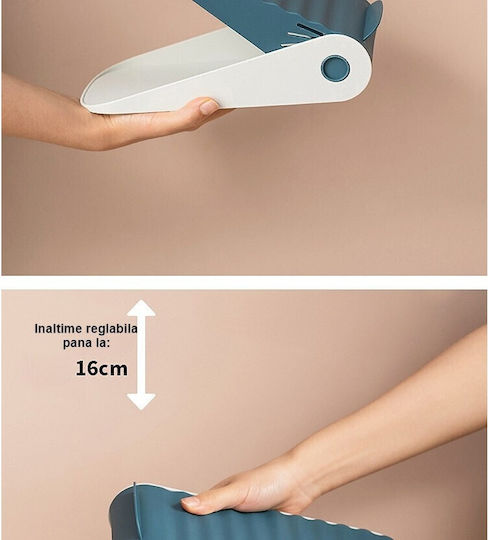 Alista Home Bază Din Plastic Pentru Depozitarea Pantofilor Albastră 25.5x11x7.5cm