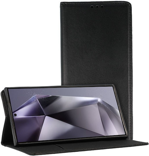 smart magneto Book Silicone / Leather / Fabric Black (Moto G42)