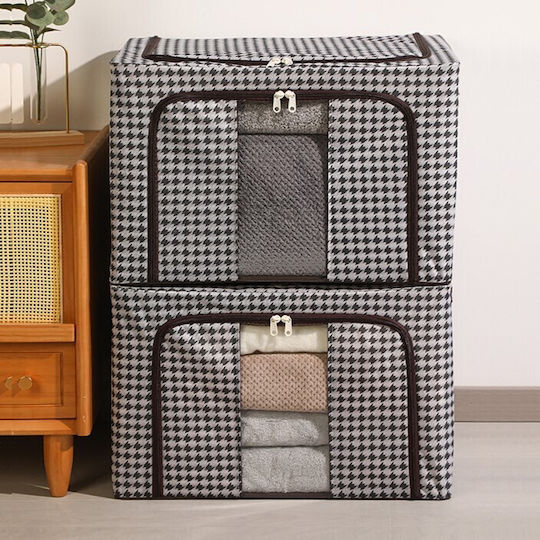 Alista Home Casetă Textilă de Depozitare pentru Pătură/Duvet și Haine în Culoare Neagră 60x42x40cm