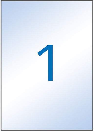 Apli 10 Αυτοκόλλητες Ετικέτες Α4 Ορθογώνιες 29x21mm