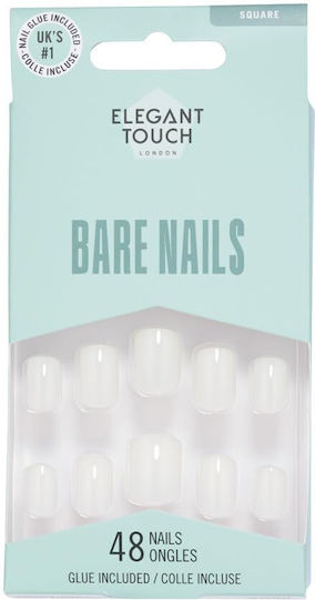Elegant Touch Nail Tips in White Color 48pcs 74009004