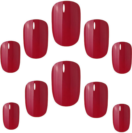 Elegant Touch Tips Unghii False în Culoarea Burgundy 24buc