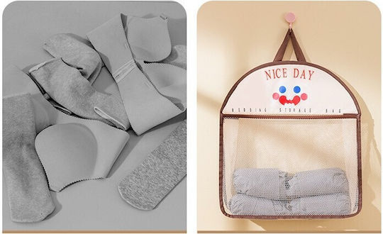 Alista Home Husă Textilă Atârnătoare Depozitare pentru Șosete / Lenjerie Intimă în Culoare Maro 40x10x44cm
