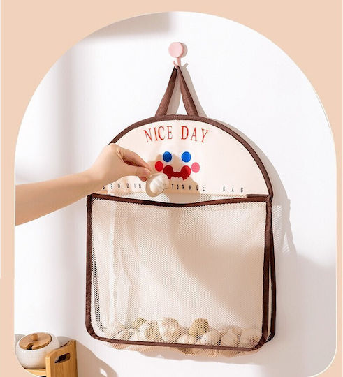 Alista Home Husă Textilă Atârnătoare Depozitare pentru Șosete / Lenjerie Intimă în Culoare Maro 40x10x44cm