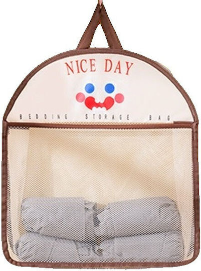 Alista Home Husă Textilă Atârnătoare Depozitare pentru Șosete / Lenjerie Intimă în Culoare Maro 40x10x44cm