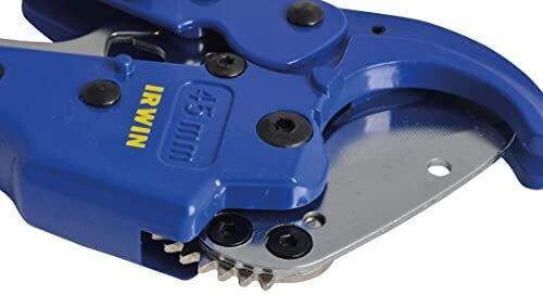 Irwin Hand Pipe Cutter Ratchet Mechanism Plastic Pipe Cutter Maximum Cutting Diameter 45mm for Plastic PEX