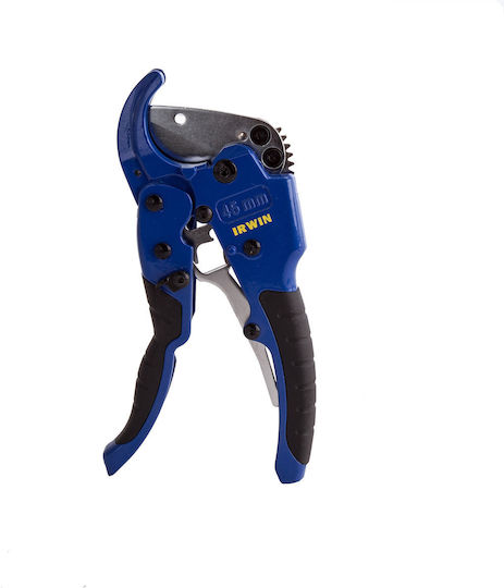 Irwin Hand Pipe Cutter Ratchet Mechanism Plastic Pipe Cutter Maximum Cutting Diameter 45mm for Plastic PEX