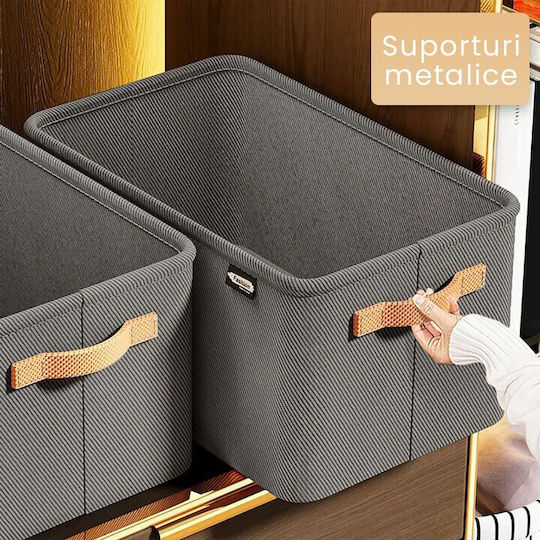 Alista Home Organizator Textil Haine Gri 48x28x25cm