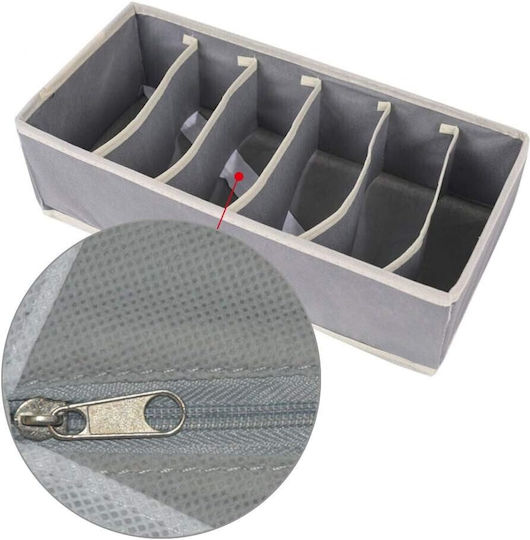 Alista Home Husă de Depozitare din Material Textil pentru Șosete / Cravate în Culoare Gri 32x16x10cm