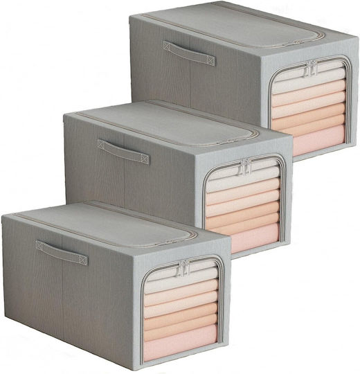 Alista Home Casetă Textilă Depozitare Haine Gri 47x35x30cm