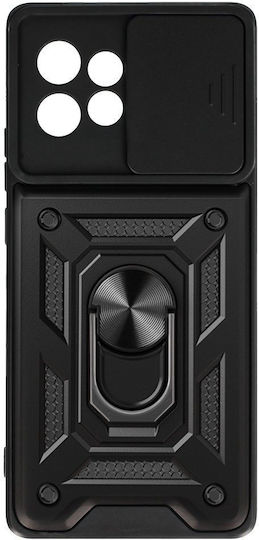 For Umschlag Rückseite Silikon / Kunststoff Magnetisch Schwarz (Motorola Edge 40 Pro)