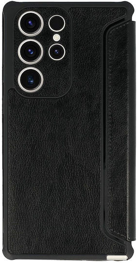 Razor Книга Кожа Черен (Galaxy S25)
